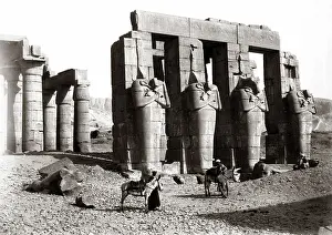 Thebes: Ramesseum, Thebes, Egypt, circa 1880s