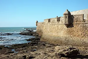 Andalucian: Ramparts, Castillo de San Sebastian, Cadiz, Andalusia, Spain