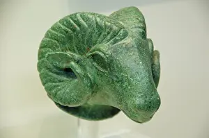 Ilia: Ram's head from the early 6th century B.C.Olympia Archaeolo