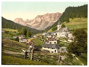Ramsau: Ramsau, general view, Upper Bavaria, Germany