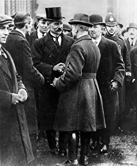 Accepting: Ramsay MacDonald leaving Buckingham Palace, 1924