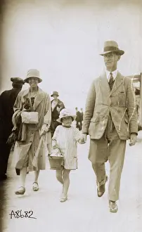 Grenville Collins / Tom Gillmor Collection: Ramsgate, Kent - Family strolling along the seafront