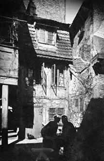 Backyard: Ramshackle backyard in Berlin, 1920