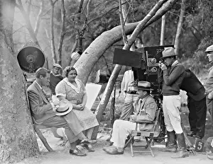 Hello: Randolph Scott, Kate Smith and William Seiter during filming