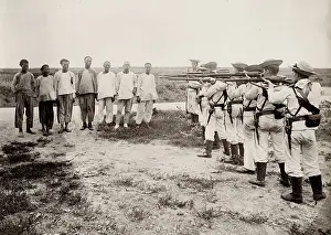 Weihai: Range party, HMS Blenheim, Weihaiwei, China