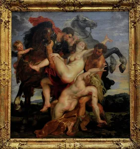 Twins: Rape of the Daughters of Leucippus, 1616, by Rubens (1577-16