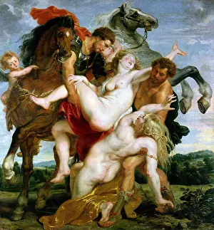 Raub: The Rape of the Daughters of Leucippus, by Rubens