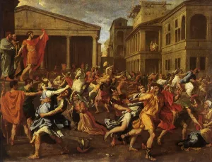 Sabines: The Rape of the Sabines, by Poussin