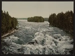 Pavillion: The rapids toward the pavillion, Imatra, Finland