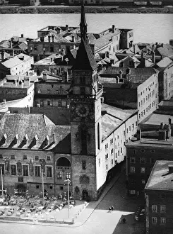 Housed: Ratau tower in Passau, around 1920
