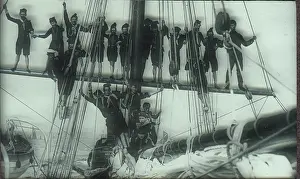 Ratcliff: Ratcliff Sea Scouts lining a mast