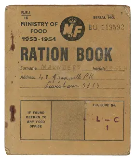 Proving: Ration Book - early 1950s