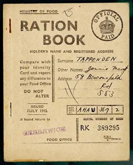 Ration Book - Rationing - July 1942