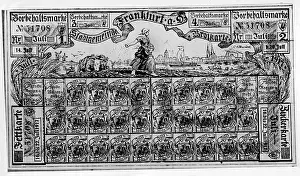 Ration: Ration card from Frankfurt an der Oder, 1917