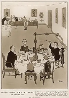 Diminishing: Ration Gadget for your Coupons by William Heath Robinson