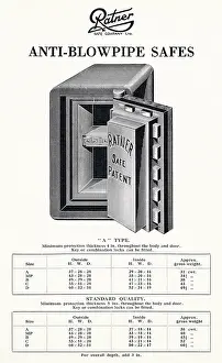 Safes: Ratner patent anti-blowpipe safe
