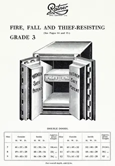 Theft: Ratner patent safe, fire, fall and thief resisting