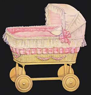 Flounce: Rattan Baby Carriage