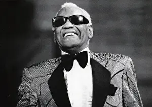 Sang: Ray Charles, jazz performer, in concert in Berlin