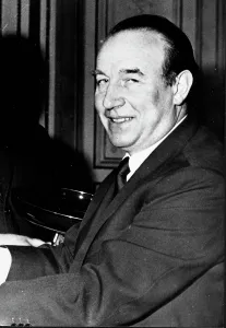 Marcellin: Raymond Marcellin at a meeting