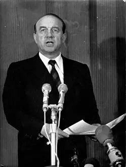 Marcellin: Raymond Marcellin during a press conference