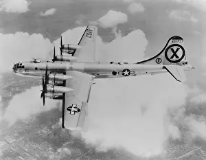 In Flight: RB-29 of the 31st Reconnaissance Squadron, somewhere