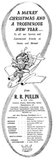 Pullin: R.B.Pullin Aircraft Instruments - Christmas Greetings 1952