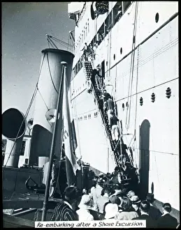 Embarking: Re-embarking a Union Castle Liner