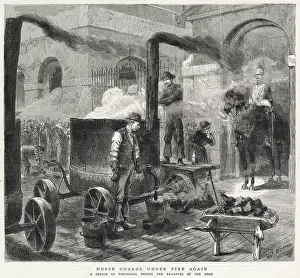 Spraying: Re-paving at Whitehall 1882