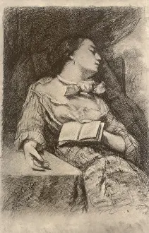 Repose: Reader Asleep, by Courbet