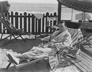 Lounging: Reading at the beach