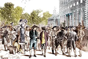 1770s: Reading of the Declaration of Independence, 1776