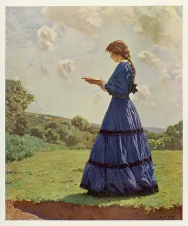 Victorian Style: Reading in a Field