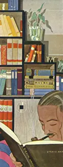 Reading in the library