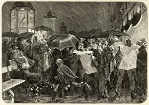 Hatted: Reading the papers in the rain