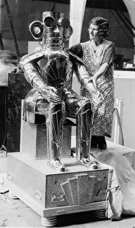A reading robot on the radio exhibition