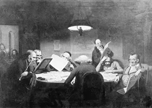Biedermeier: Reading Room, around 1850