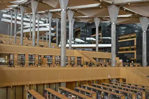 Alexandrina: Reading Room, Bibliotheca Alexandrina, Alexandria, Egypt