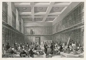 Reading Room of the British Museum 1842
