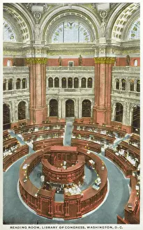 Shelving: Reading Room of the Library of Congress, Washington DC