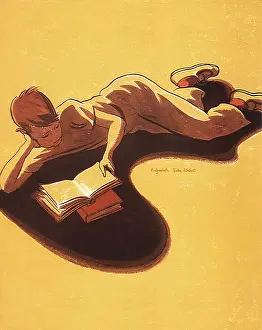 Propped: Reading in the Sun