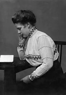 Emancipated: Reading woman, 1916