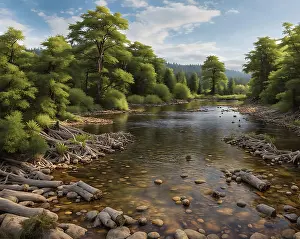 Stocktrek Images: A realistic landscape from the Cretacous period