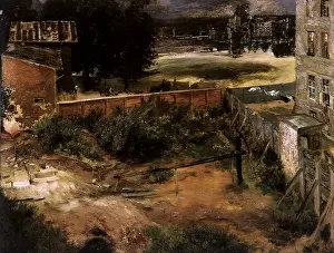 Ordinary: Rear of House and Backyard, by Menzel