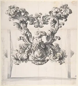 Acanthus: Rear View of an Elaborate Design for a Carriage