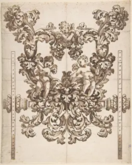 Acanthus: Rear View of an Elaborate Design for a Carved