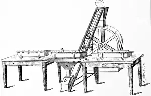 Credit: Rear view of the machinery used for making the