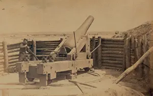 Sedgwick: Rebel gun in front of Fort Hell, April 1865