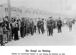 Nanjing: Rebels at the station in Nanking, 1911