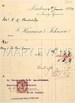 Typewriting: BILL RECEIPTED IN TYPE